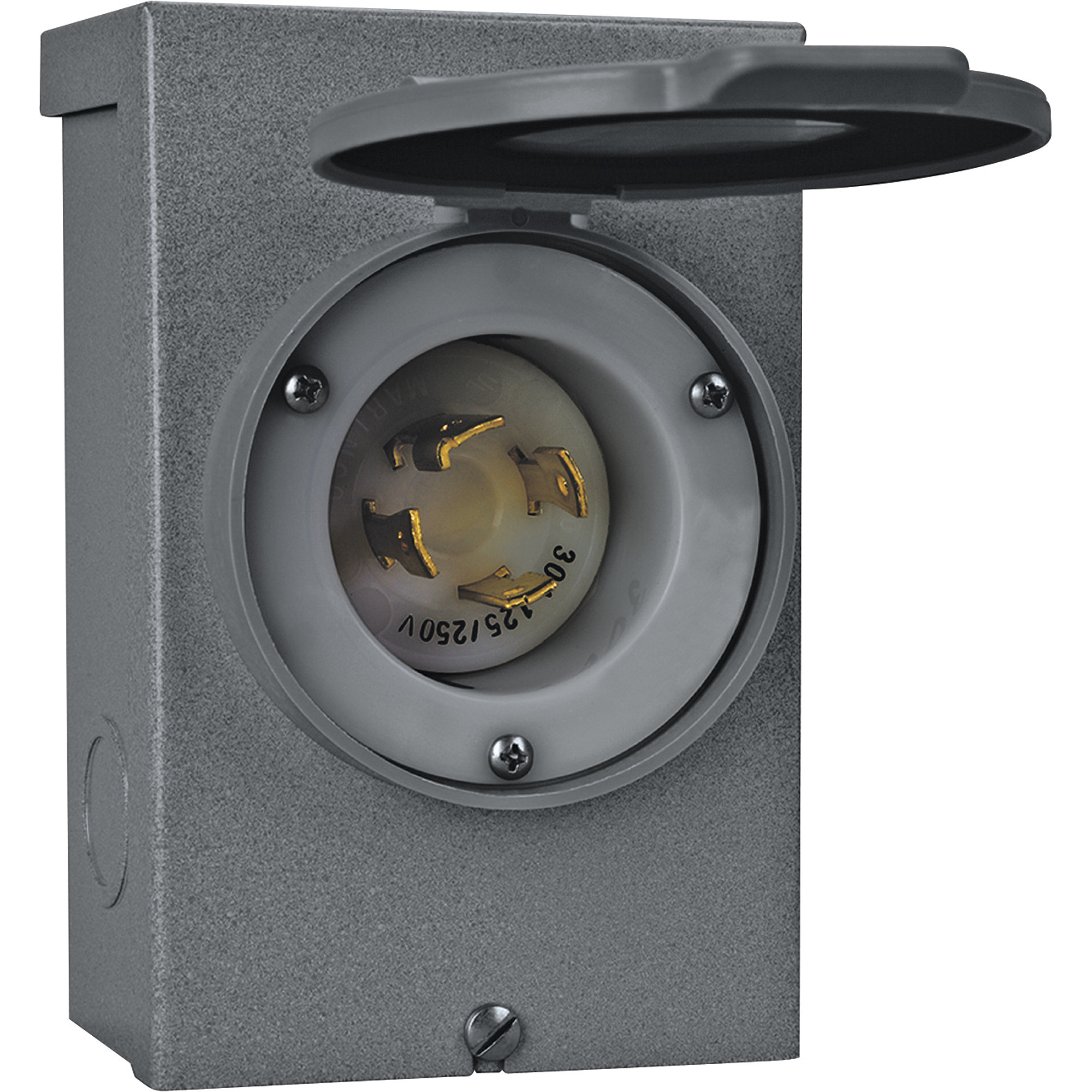 Reliance Raintight Generator Power Inlet Box, 30 Amp, Model# PB30
